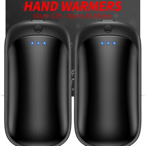 2 Pack Hand Warmers Rechargeable, Portable Electric Hand Warmers Reusable, USB 2 in 1 Handwarmers...